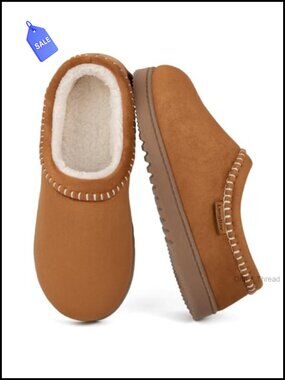 LongBay Women's Fuzzy Slippers Cozy Warm House Shoes Memory Foam Fleece Lined